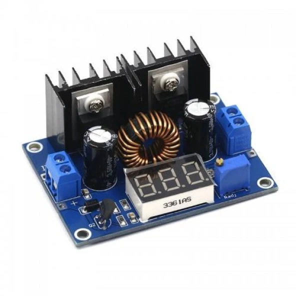 VOLTMETRELİ XL4016 200W 8A DC-DC Voltaj Düşürücü Step Down Voltaj Regülatörü ürün görseli 1