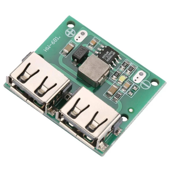 Çift USB Çıkışı 9V 12V 24V TO 5V 3A DC-DC Step Down Şarj Modülü ürün görseli 1