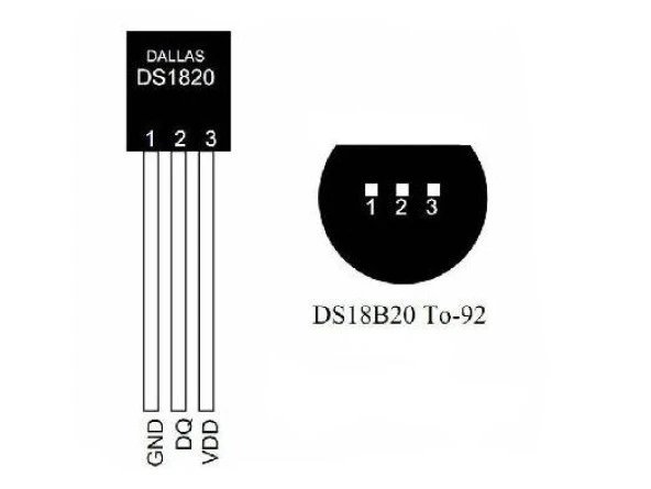 DS18B20 Sıcaklık Sensörü - Resim 2