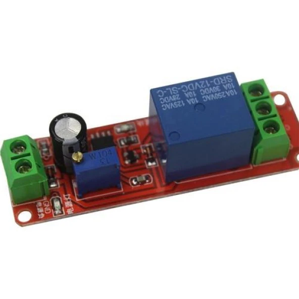 Gecikmeli Röle Modülü Zaman Ayarlı NE555 Arduino İletim Gecikmeli ürün görseli 1