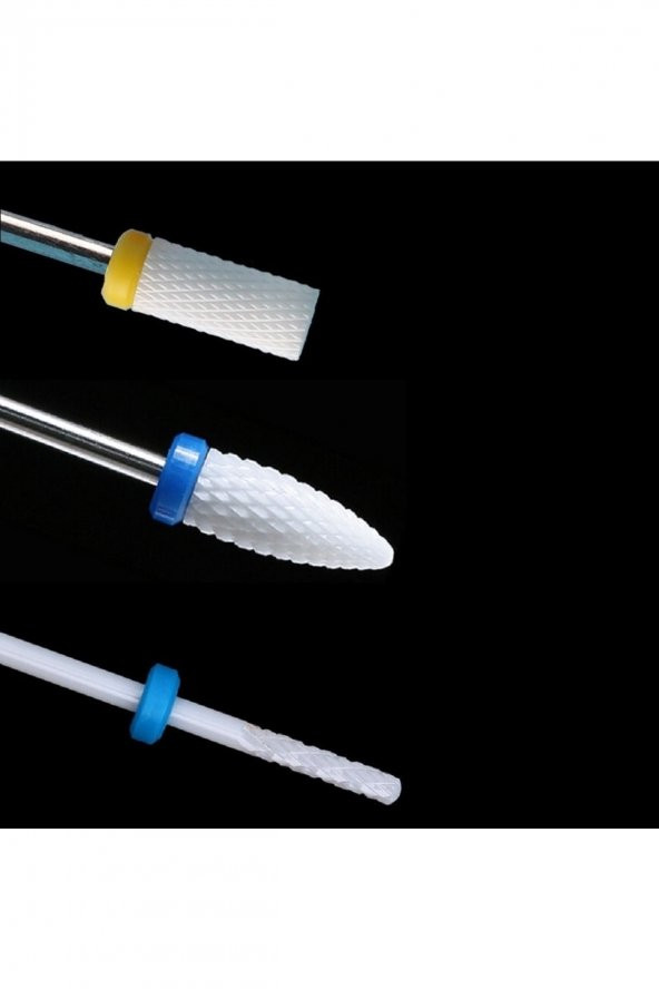 3lü Set Profesyonel Seramik Manikür Freze Pedikür Ucu 2.35 Mm ürün görseli 1