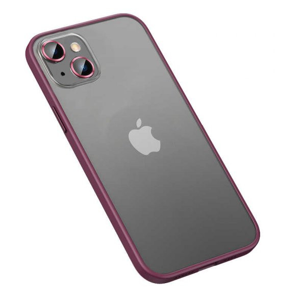 iPhone 13 Kılıf Retro Kamera Lens Korumalı Renkli Lüx Mat Kapak ürün görseli 1