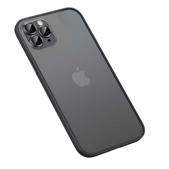iPhone 12 Pro Max Kılıf Retro Kamera Lens Korumalı Renkli Lüx Mat Kapak - Resim 3