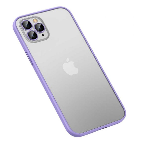 iPhone 12 Pro Max Kılıf Retro Kamera Lens Korumalı Renkli Lüx Mat Kapak - Resim 5