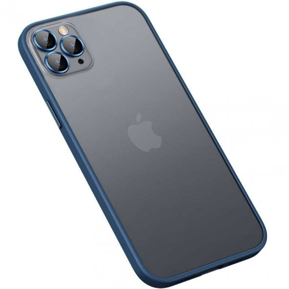 iPhone 12 Pro Max Kılıf Retro Kamera Lens Korumalı Renkli Lüx Mat Kapak - Resim 9