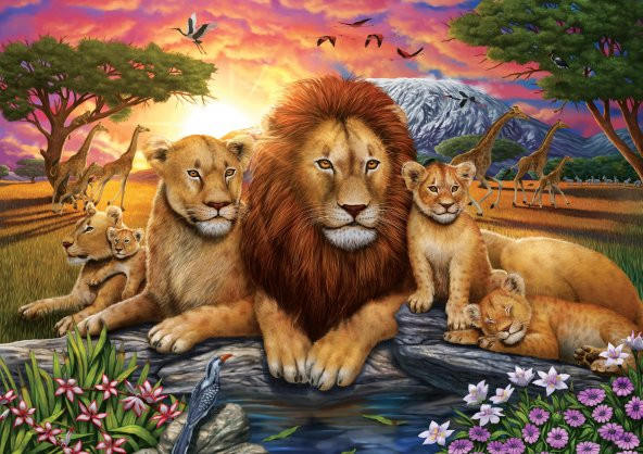 Art Puzzle Aslan Ailesi 1000 Parça Puzzle - Resim 2