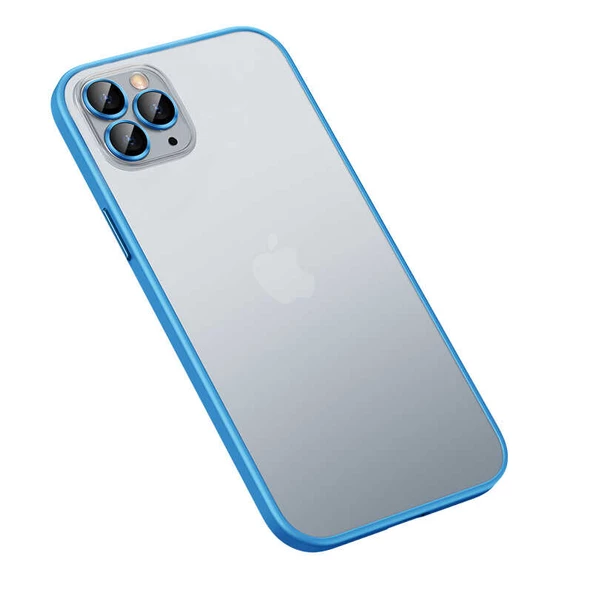 iPhone 12 Pro Kılıf Retro Kamera Lens Korumalı Renkli Lüx Mat Kapak - Resim 5