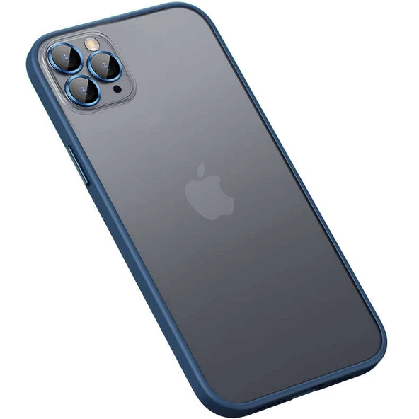 iPhone 12 Pro Kılıf Retro Kamera Lens Korumalı Renkli Lüx Mat Kapak - Resim 10