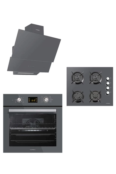 LUXELL GRİ OPALL ANKASTRE SET 15 PROGRAM ürün görseli 1