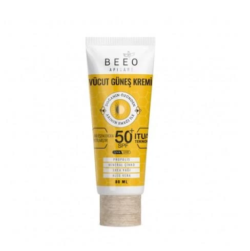 Bee'o Apicare Vücut Güneş Kremi Spf50+ 80 ml ürün görseli 1