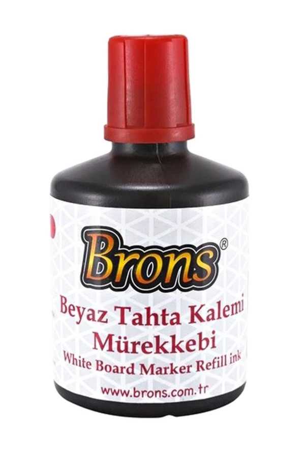 Brons Tahta Kalem Mürekkebi 100 CC Kırmızı Tahta Kalem Mürekkebi (6 Lı Paket) ürün görseli 1