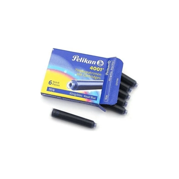 Pelikan Dolma Kalem Kartuşu Küçük Royal Mavi 6 Lı (50 Paket) ürün görseli 1