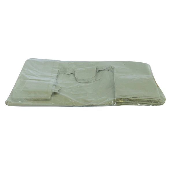 LokmanAVM Battal Boy Atlet Geri Dönüşüm Granül Çanta Poşet 65X35 Cm Kalın Gri 1000 Gr 1 Paket ürün görseli 1