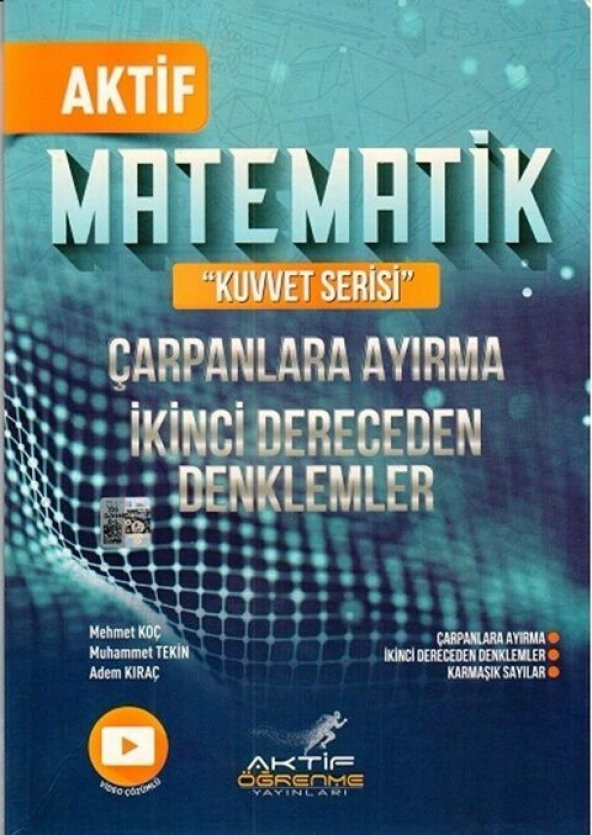 Matematik Çarpanlara Ayırma ve İkinci Dereceden Denklemler Aktif Öğrenme ürün görseli 1