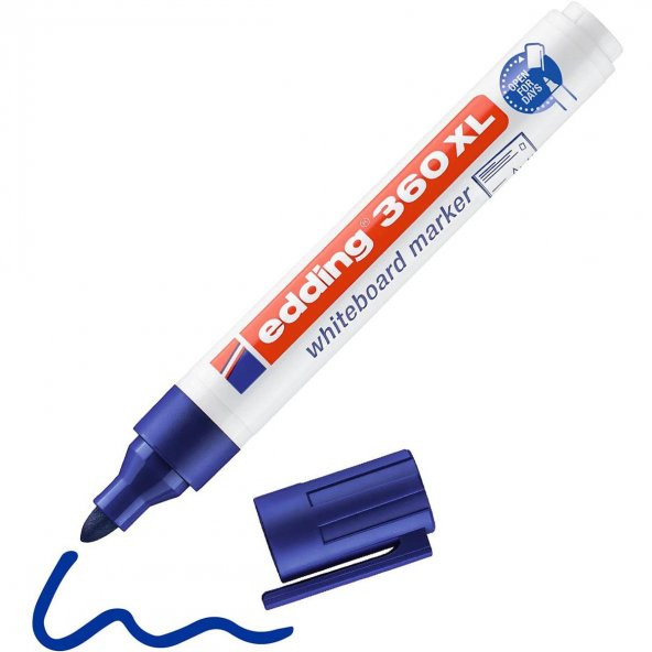 Edding Silinebilir Beyaz Tahta Kalemi Edding 360XL MAVİ Edding Flipchart Kalemi Edding Sunum Kalemi ürün görseli 1