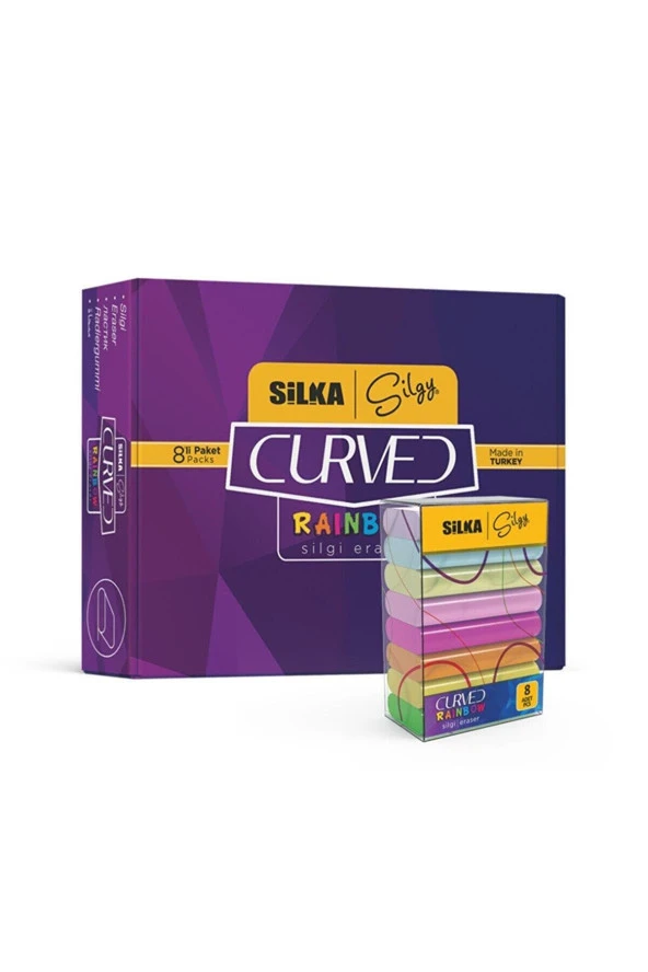 Silka Silgi Rainbow Neon Pastel Öğrenci Silgisi (30 Lu Paket) ürün görseli 1
