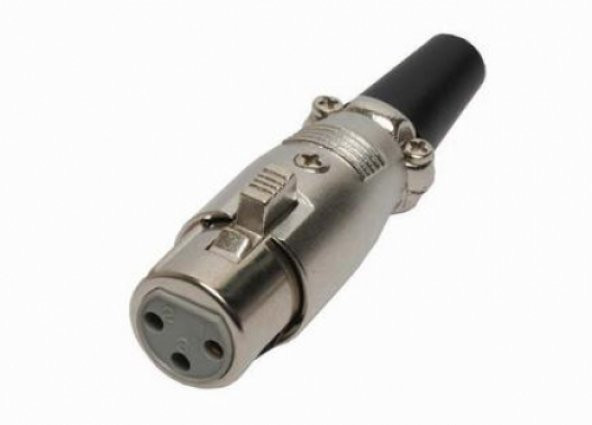 3 Pin XLR Dişi Kelepçeli Konnektör ürün görseli 1