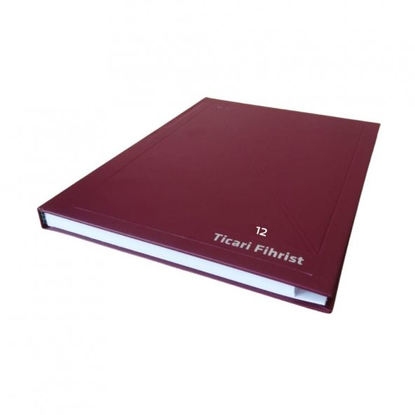 Fihrist Ticari 12li 20x28 Bordo Cilt Bezli 1 Adet Artlantis Ticari Firhist Bordo 20*28 ürün görseli 1