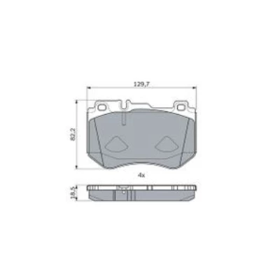 Mercedes C180 0986494777 ÖN FREN BALATASI BOSCH ürün görseli 1