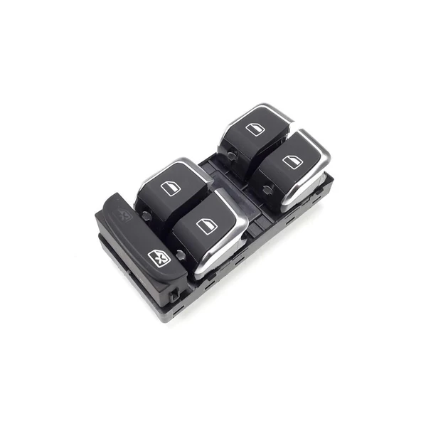 Audi Q3 2013-2018 Sol Ön Kapı Dörtlü Cam Düğmesi  Krom 8U0959851 ürün görseli 1