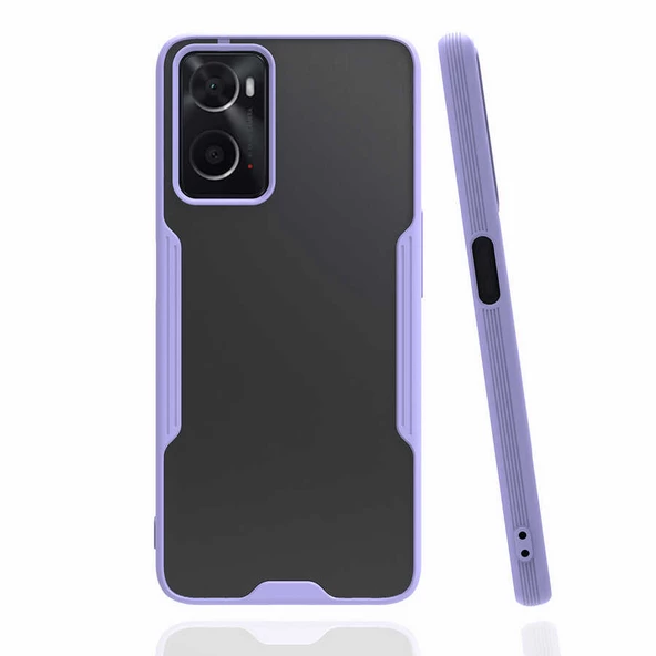 Oppo A76 Kılıf Kamera Korumalı Arkası Şeffaf Silikon - Resim 10