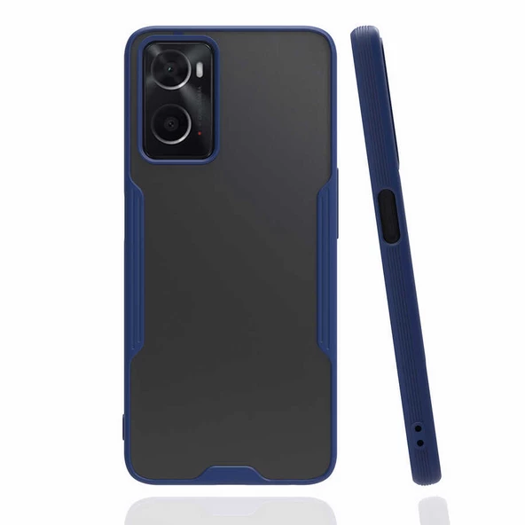 Oppo A76 Kılıf Kamera Korumalı Arkası Şeffaf Silikon - Resim 5