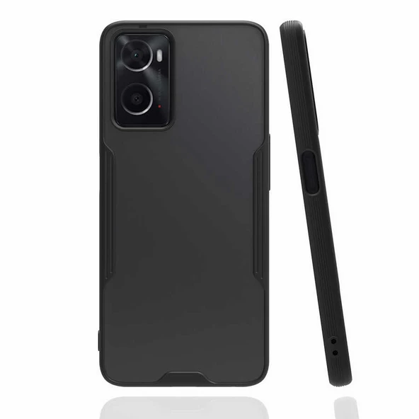 Oppo A76 Kılıf Kamera Korumalı Arkası Şeffaf Silikon - Resim 7