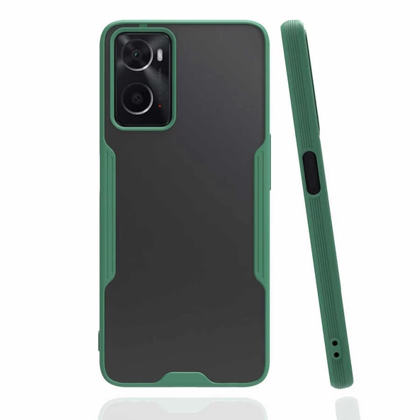 Oppo A76 Kılıf Kamera Korumalı Arkası Şeffaf Silikon ürün görseli 1