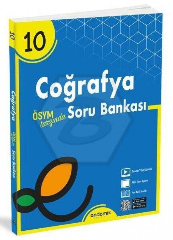 10. Sınıf Coğrafya Soru Bankası Endemik Yayınları ürün görseli 1