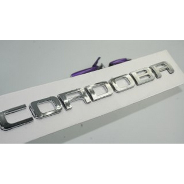 Seat Cordoba 98-2010 Yeni Nesil Bagaj Krom ABS 3M 3D Yazı Logo Amblem ürün görseli 1