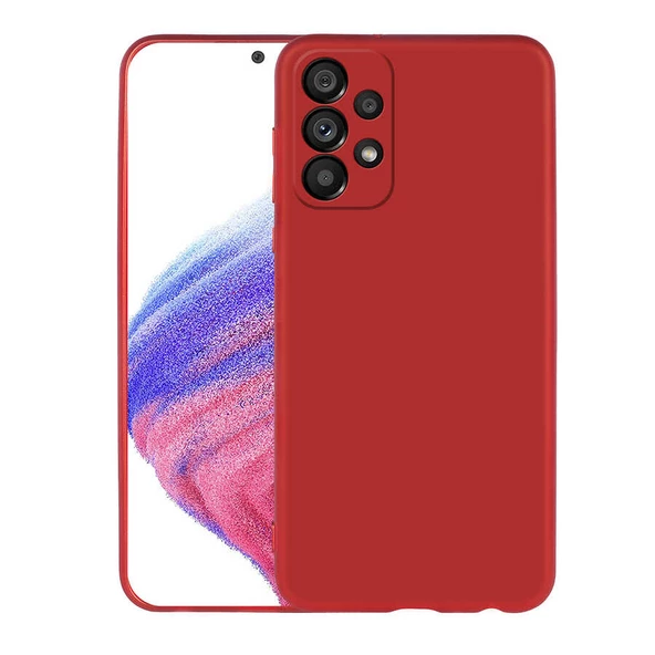 Gpack Samsung Galaxy A33 5G Kılıf Mat Kamera Korumalı Soft Premier SilikonNano Glass - Resim 4