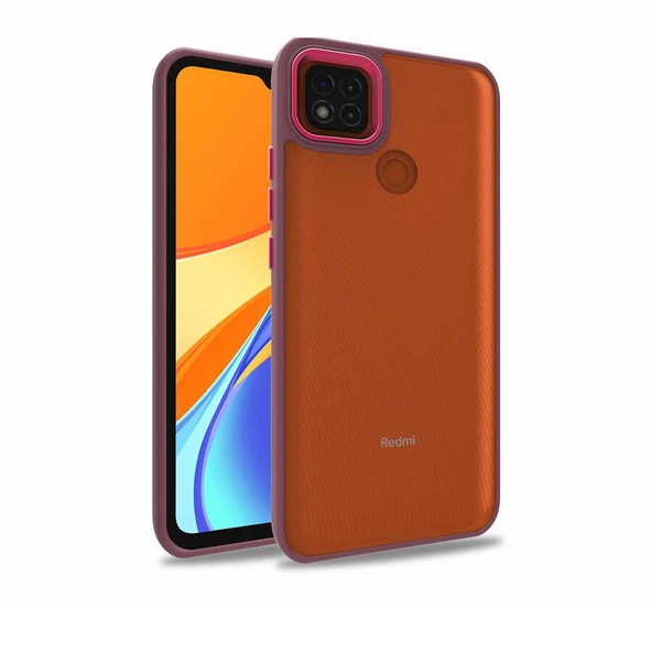 Gpack Xiaomi Redmi 9C Kılıf Flora Sert Silikon Arkası Cam Şeffaf ürün görseli 1