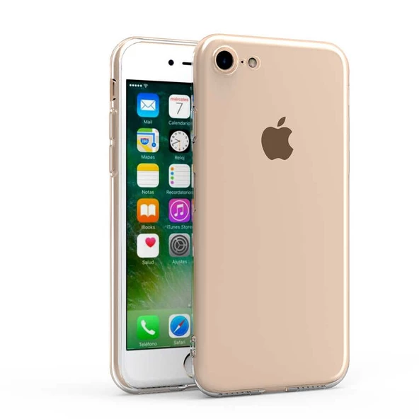 Gpack Apple iPhone SE 2022 Kılıf Süper Silikon Korumalı ŞeffafNano Glass ürün görseli 1