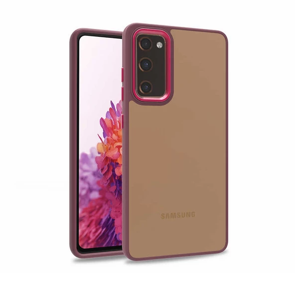 Gpack Samsung Galaxy S20 FE Kılıf Flora Sert Silikon Arkası Cam Şeffaf ürün görseli 1