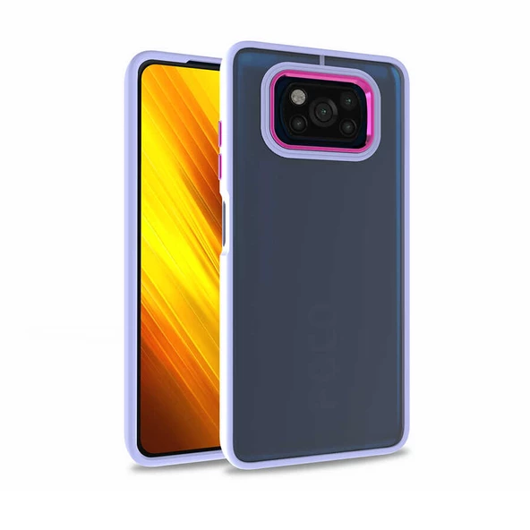 Gpack Xiaomi Poco x3 Pro Kılıf Flora Sert Silikon Arkası Cam Şeffaf - Resim 4