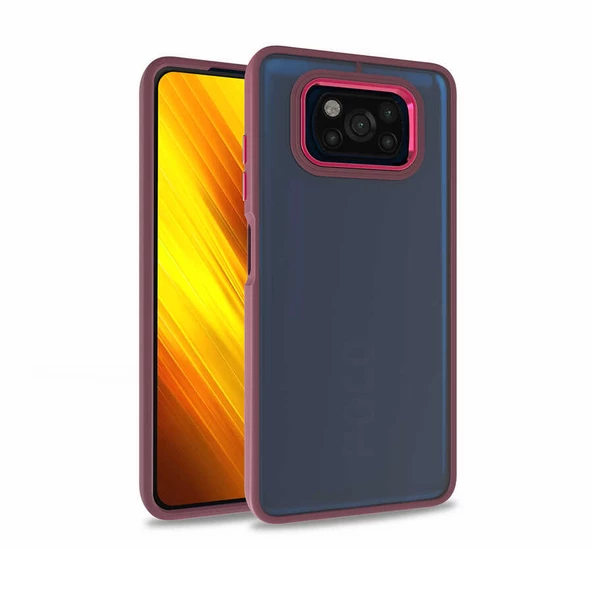 Gpack Xiaomi Poco x3 Pro Kılıf Flora Sert Silikon Arkası Cam Şeffaf ürün görseli 1