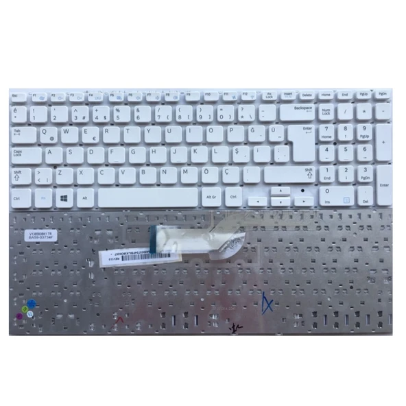 Samsung NP350E5C NP355V5C Notebook Klavye / Beyaz - TR ürün görseli 1
