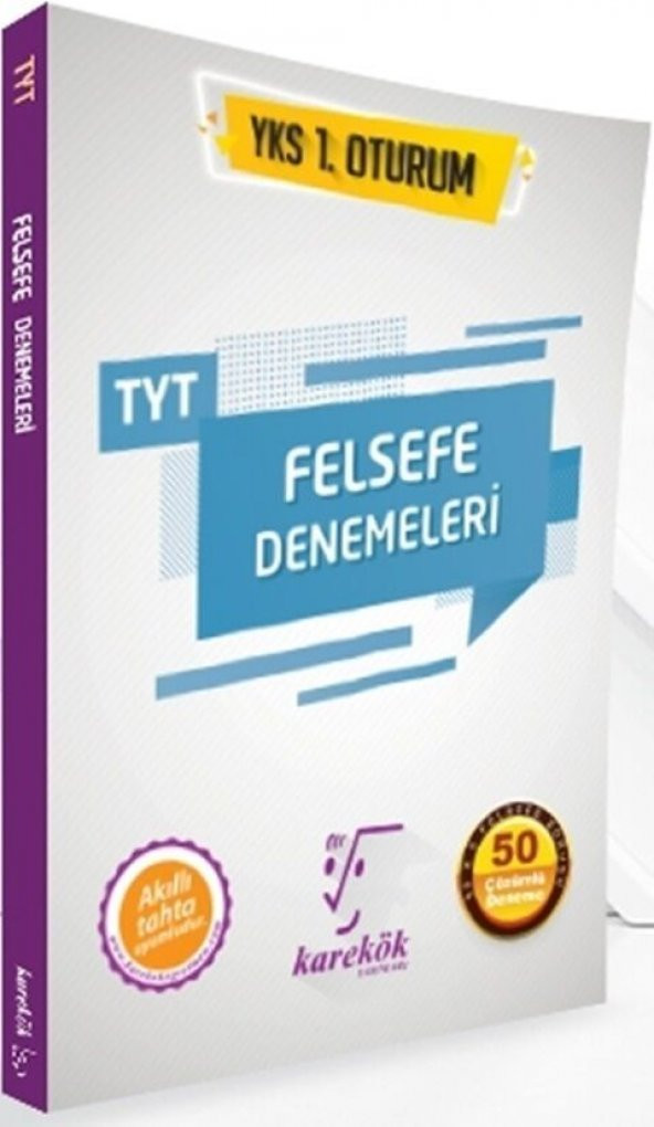 TYT Felsefe 50 Çözümlü Deneme Karekök Yayınları ürün görseli 1