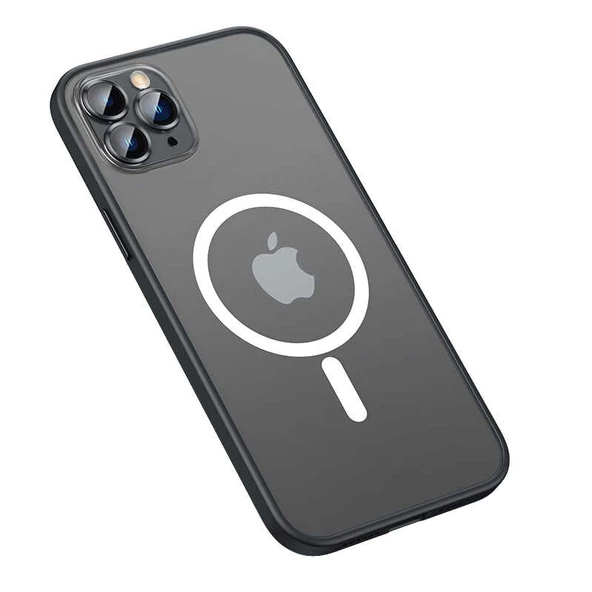 iPhone 13 Pro Max Kılıf Zore Mokka Lens Koruyuculu Wireless Kılıf - Resim 2