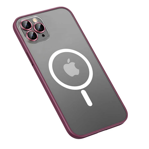 iPhone 13 Pro Max Kılıf Zore Mokka Lens Koruyuculu Wireless Kılıf - Resim 8