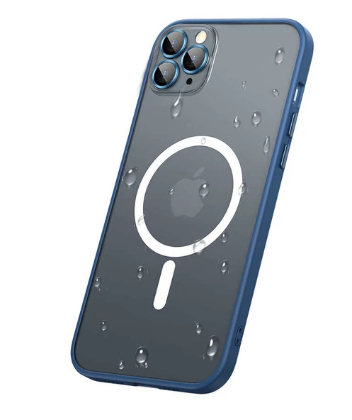 iPhone 13 Pro Max Kılıf Zore Mokka Lens Koruyuculu Wireless Kılıf - Resim 9