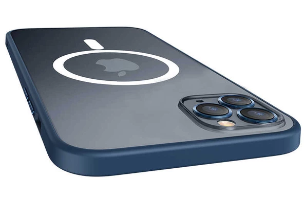 iPhone 13 Pro Max Kılıf Zore Mokka Lens Koruyuculu Wireless Kılıf - Resim 12