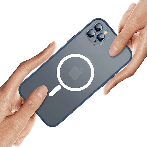 iPhone 13 Pro Max Kılıf Zore Mokka Lens Koruyuculu Wireless Kılıf - Resim 10
