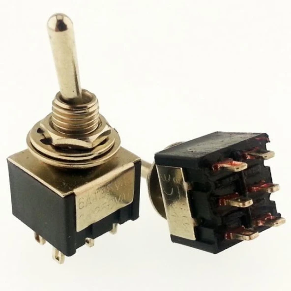 IC-147  Toggle Swıtch On-Off-(On) 6P (Mts-213) Yaylı ürün görseli 1