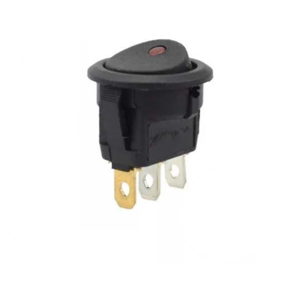 IC-132  Yuvarlak Nokta Işıklı Anahtar On-Off 3P 220V ürün görseli 1