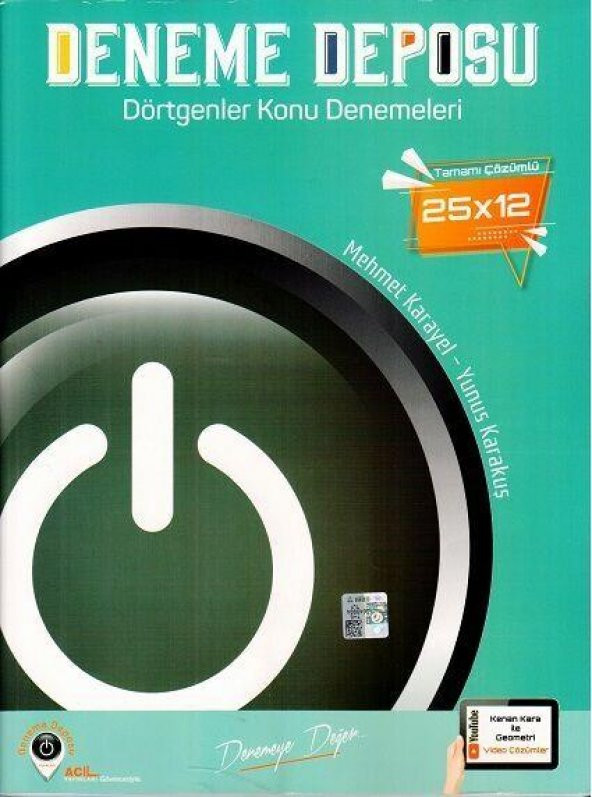 AYT Dörtgenler Konu Denemeleri Deneme Deposu ürün görseli 1