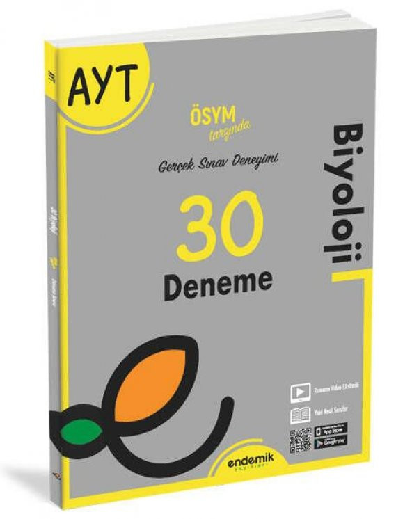 AYT Biyoloji 30 Denemesi Endemik Yayınları ürün görseli 1