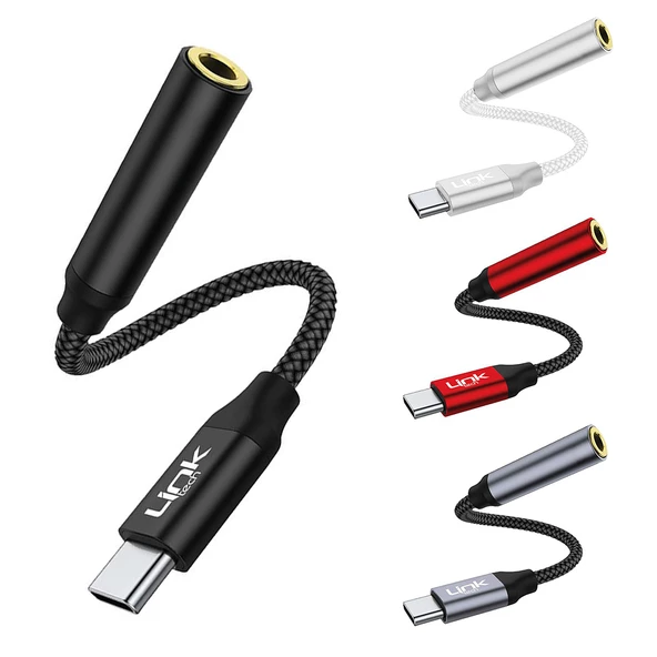 LinkTech A195 Type-C - 3.5mm Jack Kulaklık Dönüştürücü ürün görseli 1