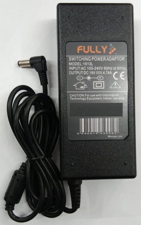 Fully 1613L - 19 Volt 4.74 Amper 5.5x2.5 mm Uçlu Adaptör ürün görseli 1