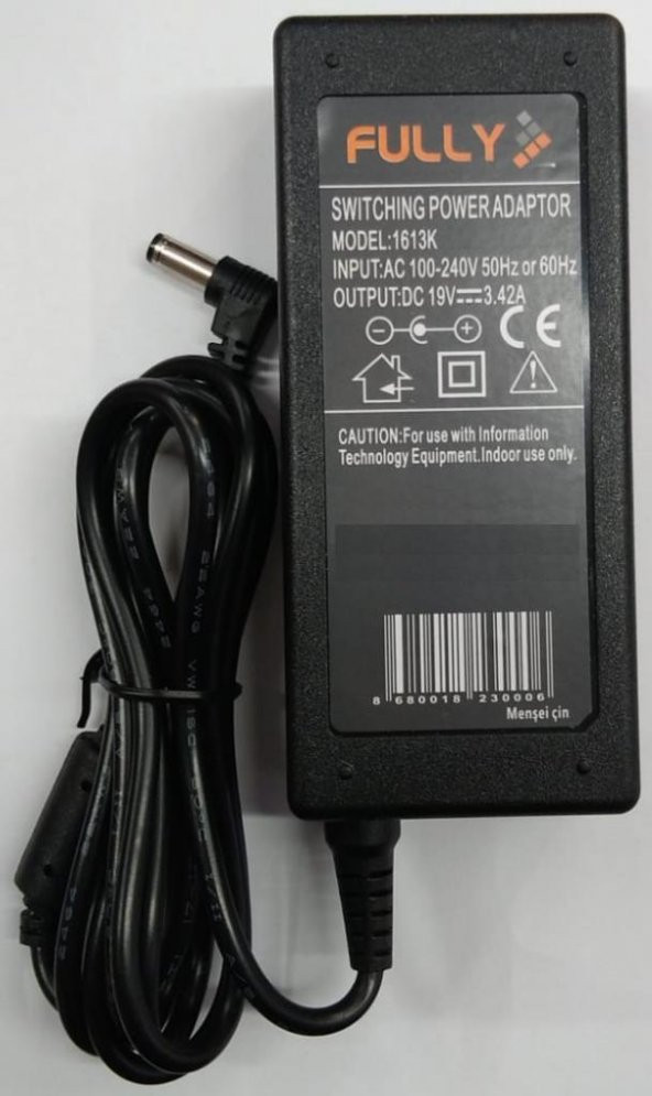 Fully 1613K - 19 Volt 3.42 Amper 5.5x2.5 mm Uçlu Adaptör ürün görseli 1